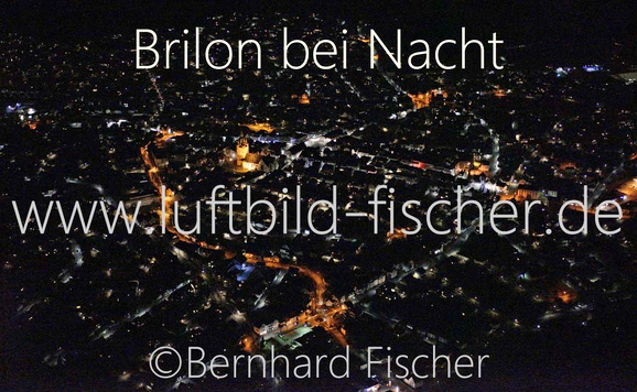 Brilon bei Nacht, Bernhard Fischer Luftbild, Bild Nr. 1879, 23.02.2014