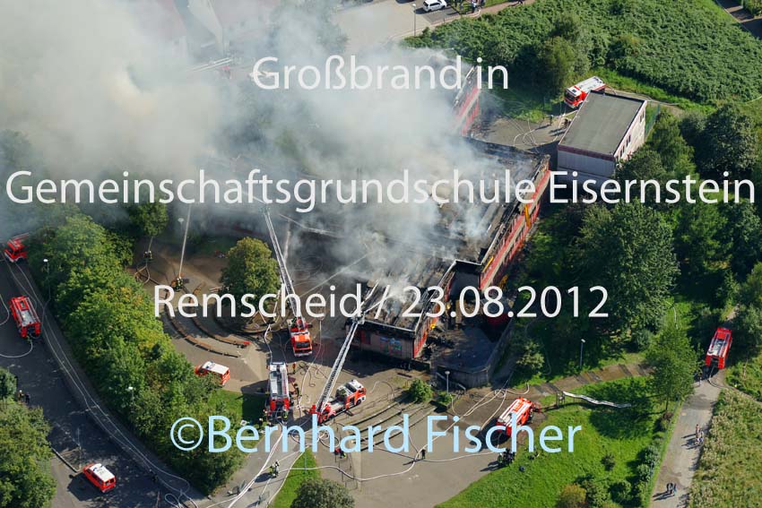GGS Eisernstein, Feuer, Brand, Remscheid, Bild Nr. 1835, 23.08.2012, Bernhard Fischer
