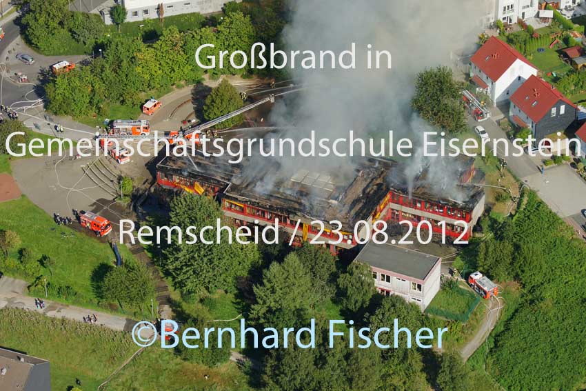GGS Eisernstein, Feuer, Brand, Remscheid, Bild Nr. 1837, 23.08.2012, Bernhard Fischer