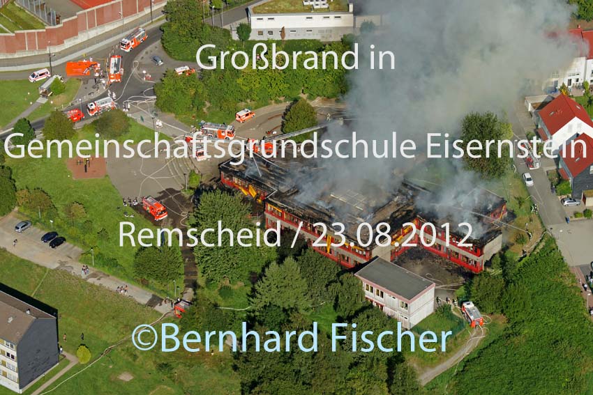 GGS Eisernstein, Feuer, Brand, Remscheid, Bild Nr. 1838, 23.08.2012, Bernhard Fischer