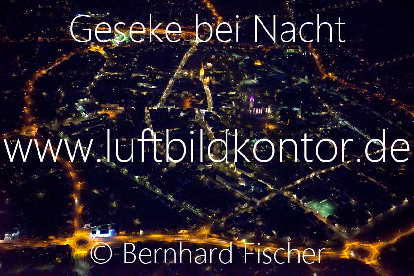 Geseke Luftbild Nacht Bernhard Fischer, Bild Nr. 1901, 23.03.2014