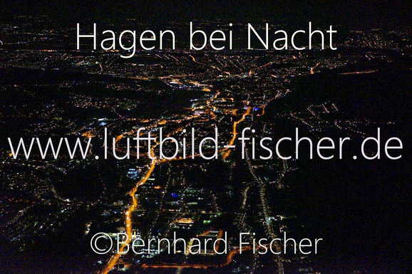 Hagen bei Nacht, Bernhard Fischer Luftbild, Nr. 1889, 23.02.2014