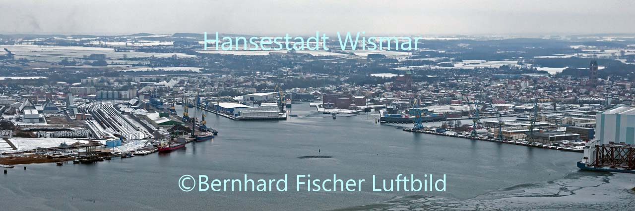 Hansestadt Wismar, Hafen, Bernhard Fischer Luftbild (Nr. 1826), 20.01.2013