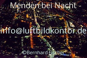 Menden bei Nacht Luftbild, Bernhard Fischer, Nr. 1872, 12.01.2014