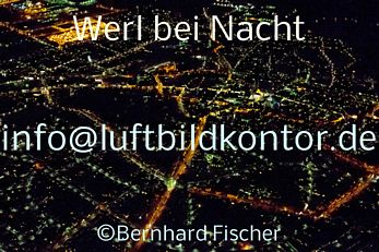 Werl bei Nacht Luftbild, Bernhard Fischer, Nr. 1877, 12.01.2014