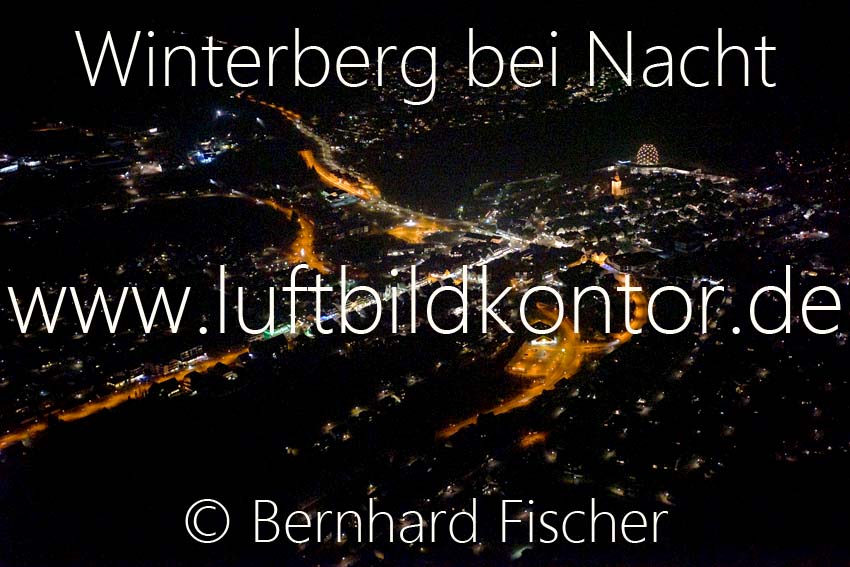 Winterberg Luftbild Nacht Bernhard Fischer, Bild Nr. 1909, 07.03.2014