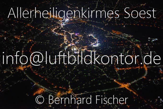 Allerheiligenkirmes Soest Nacht Luftbild, B. Fischer, Nr. 8419-kl, 2014