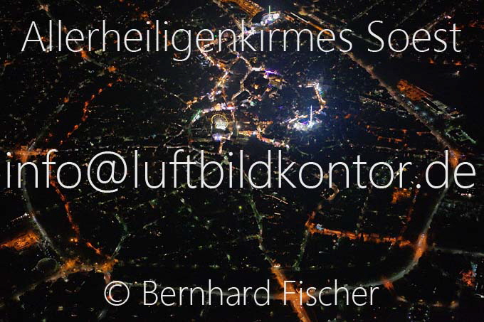 Allerheiligenkirmes Soest Nacht Luftbild, B. Fischer, Nr. 8406-kl, 2014