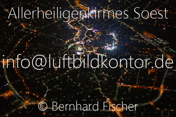 Allerheiligenkirmes Soest Nacht Luftbild, B. Fischer, Nr. 8357-kl, 2014