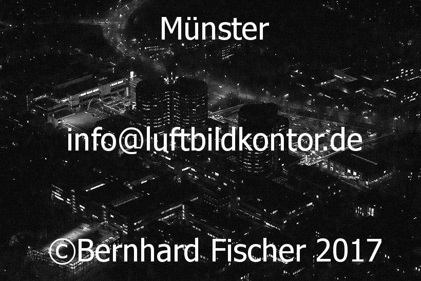 Mnster, Uni-Klinik bei Nacht, 20.12.2016, Bernhard Fischer, Luftbild Nr. 6577edit