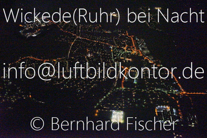 Wickede bei Nacht Luftbild, B. Fischer, 06.11.14, Nr. 8512