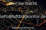 nan_Werl bei Nacht Luftbild, Bernhard Fischer, Nr. 1877, 12.01.2014