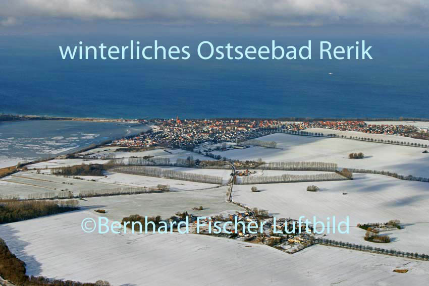 winterliches Ostseebad Rerik, Bernhard Fischer Luftbild, (Nr. 1833) 21.01.2013